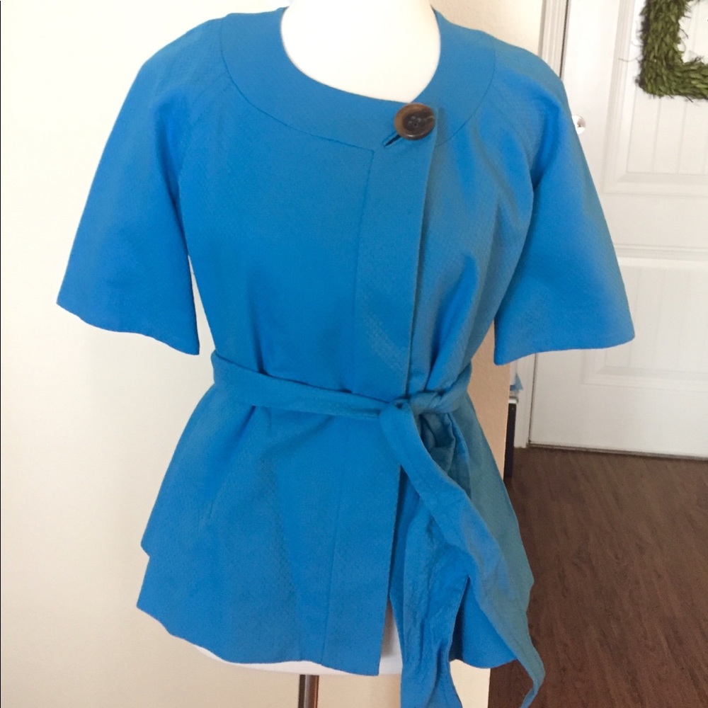 J.Crew One Button Wrap Coat with Tie Waist (NWT)
